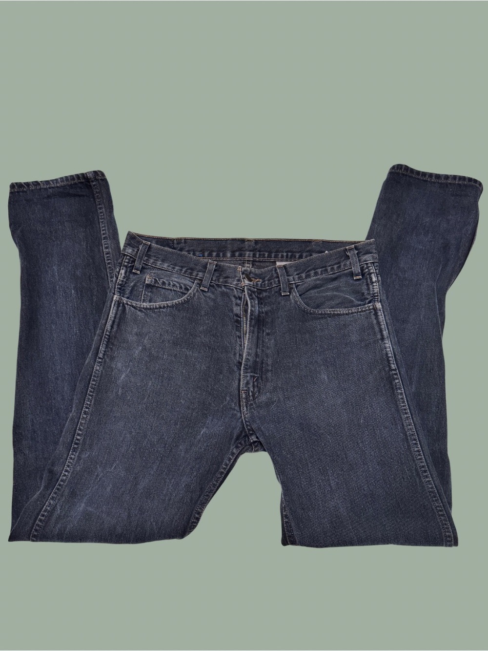 Men's 606 Levi’s - Orange Tab Classic Straight Fit Jeans - Black Wash